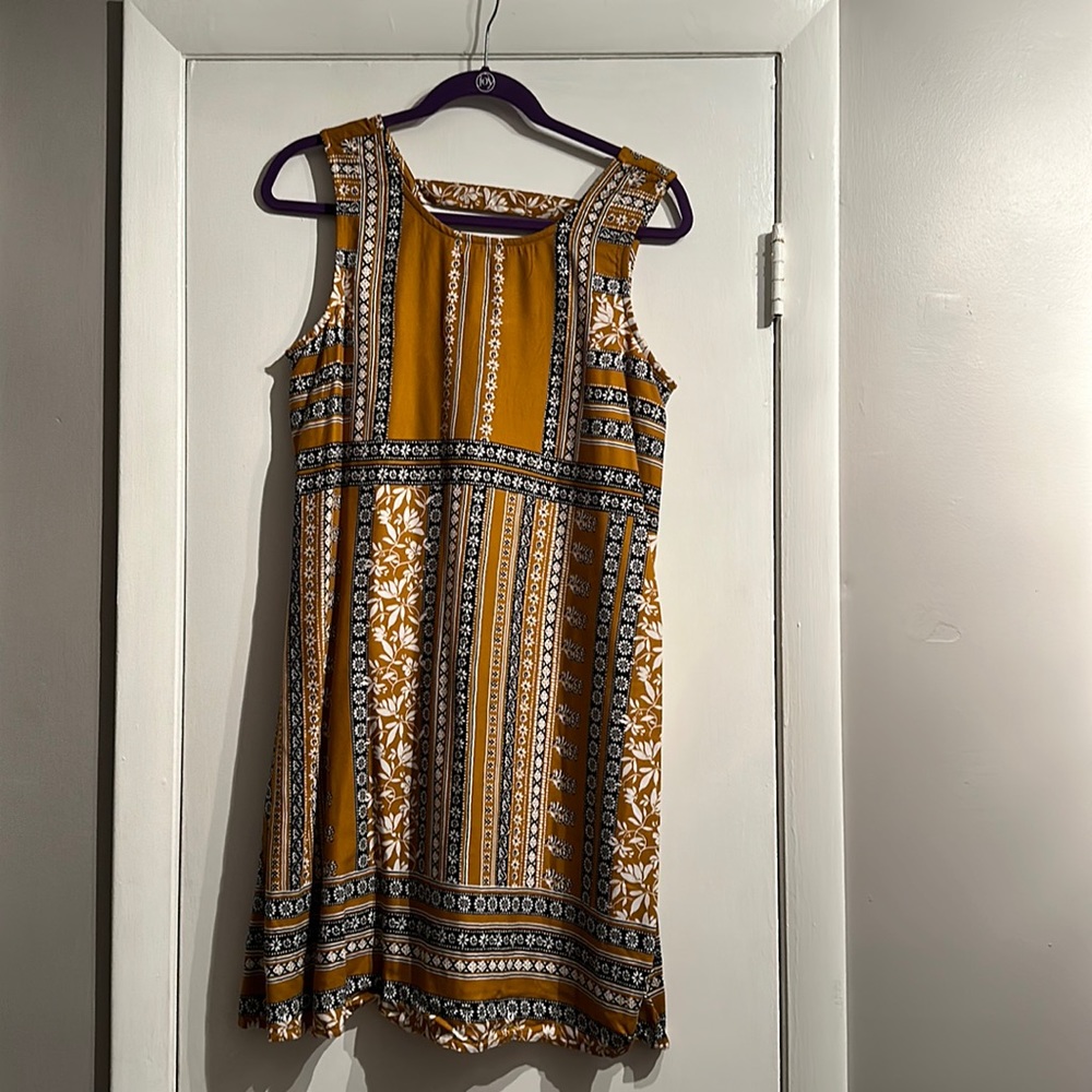 Black and yellow dress